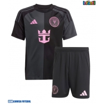 Camisa de Futebol Inter Miami Sergio Busquets #5 Equipamento Secundário Infantil 2025-26 Manga Curta (+ Calças curtas)